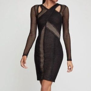 BCBG Max Azria Women Jaylynn Mesh Patchwork Dress - NWT - Small